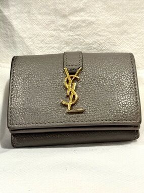 Breathtaking Saint Laurent (YSL) Cassandre Origami Tiny Wallet(Full Inclusion)